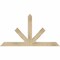 Ekena Millwork Saratoga Rough Sawn Timber Gable Bracket, Douglas Fir, 60"W x 32"H x 4"D x 4"F, 13/12 Pitch GBW060X32X0404SAR00RDF - alternate 1